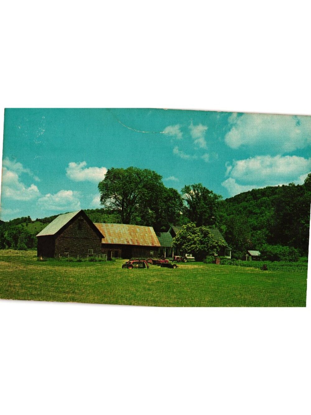 Picturesque Vermont Country Site Real Photo Postcard Chrome 1970-80s Vintage